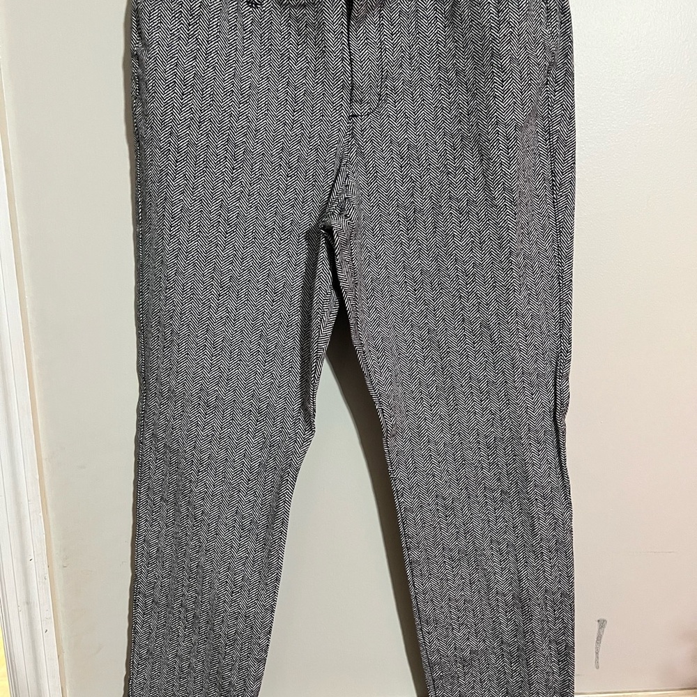 Men's Gray Herringbone Pants